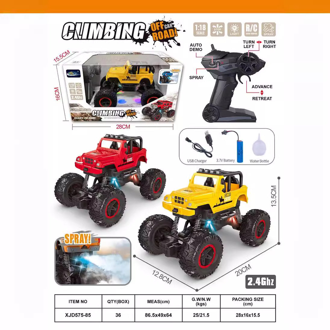 1:20 Scale Remote Control Car for Children: Dual Channel Remote Control Sports Car, Six Channel Wireless Electric Toy Car