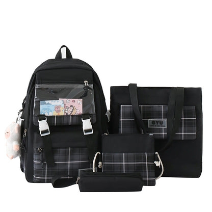 4-piece Oxford cloth backpack