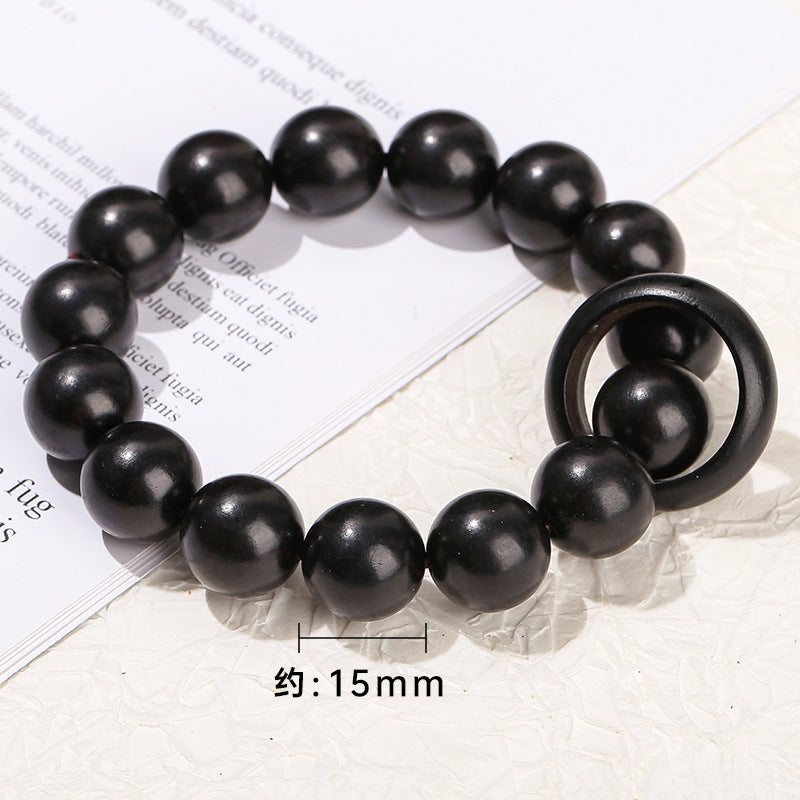 Ebony Bead Bead Bracelet