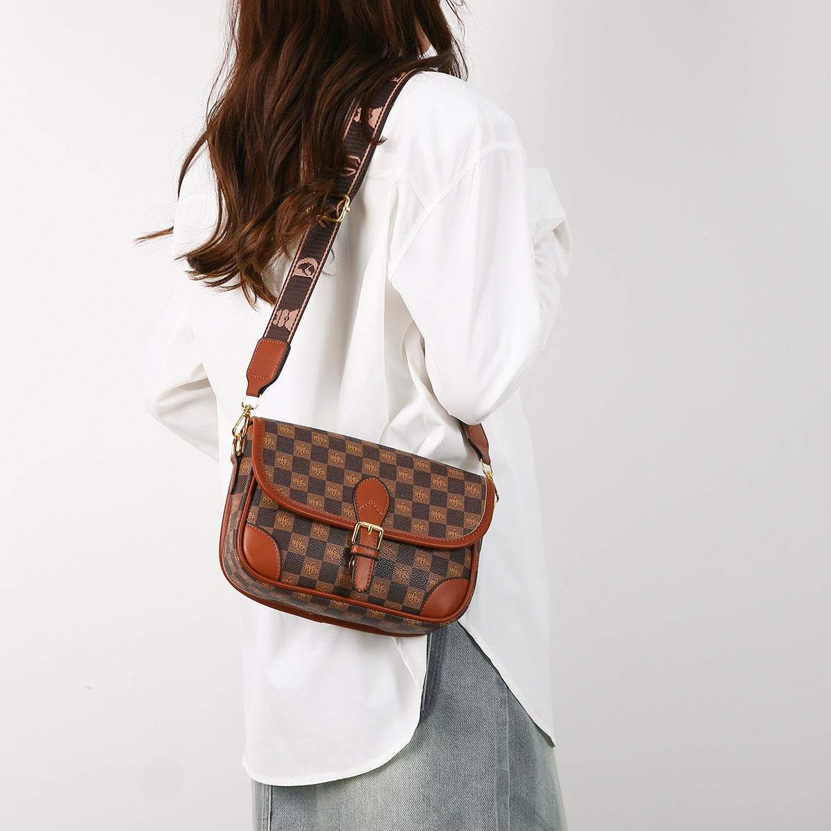 Summer new retro versatile printing bag tide