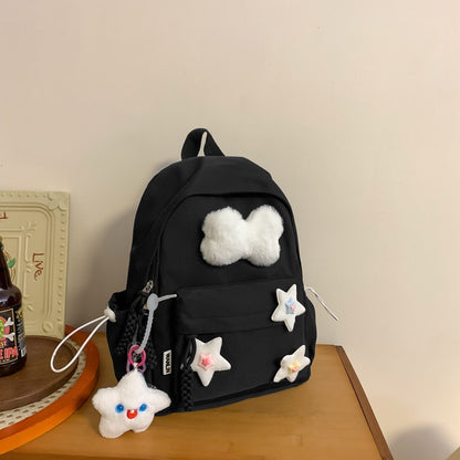 Cute solid color backpack