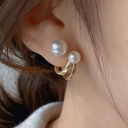 Pearl Earrings Women's French