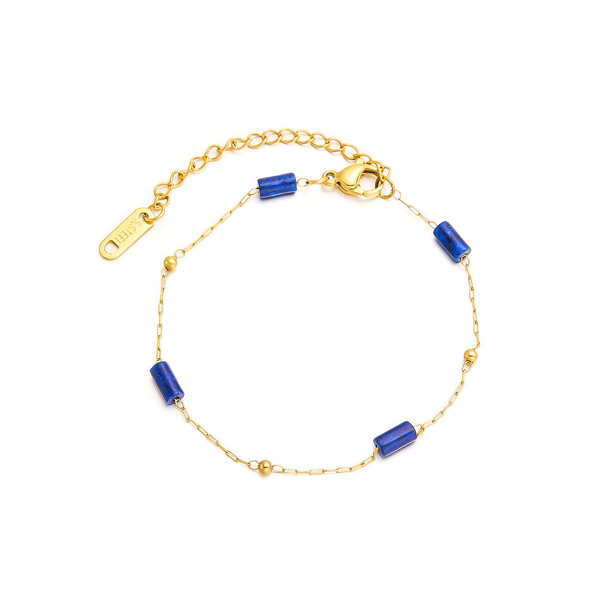 lapis lazuli bead bracelet