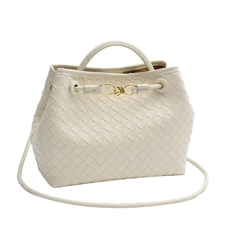 Retro versatile light luxury woven bag