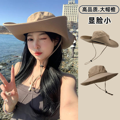 Western Cowboy Hat Sun Protection Fisherman Hat Outdoor Hiking