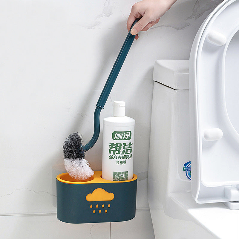 Wall-mounted toilet brush