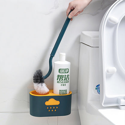 Wall-mounted toilet brush