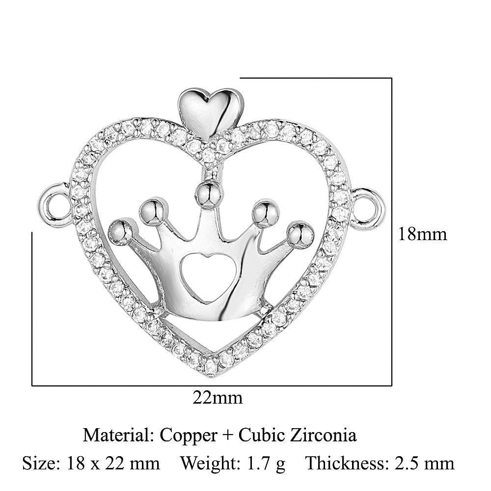 Angel Star Moon Copper Zircon Connection Accessories