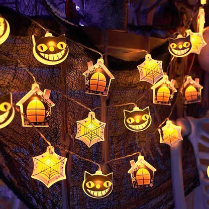 Cadena de luces LED de Halloween para decoración navideña al aire libre 