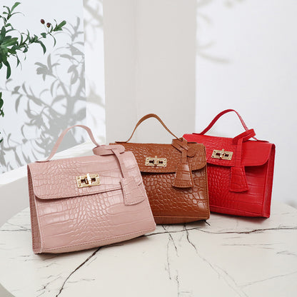 Crocodile pattern small square bag wholesale leisure