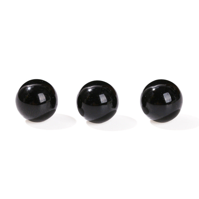 6-10Mm natural obsidian non-porous beads loose beads