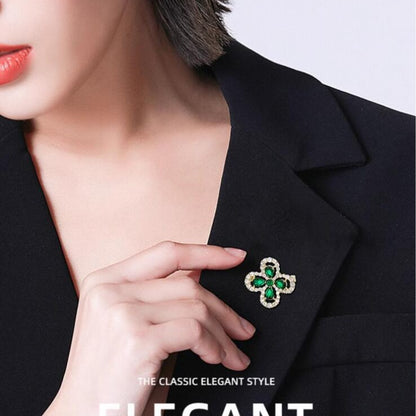 Emerald Brooch Female High-end