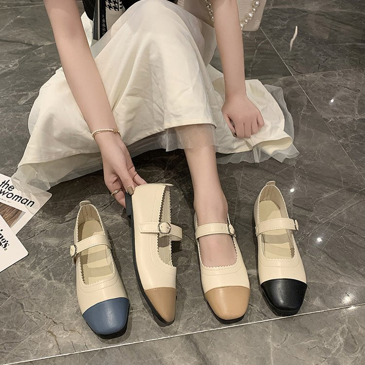 Soft leather fashion shoes women