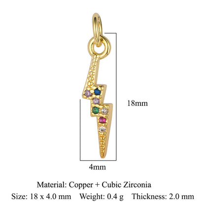 Lightning Crown Copper Zircon Pendant Accessories