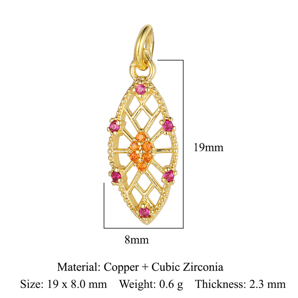 Lightning Crown Copper Zircon Pendant Accessories