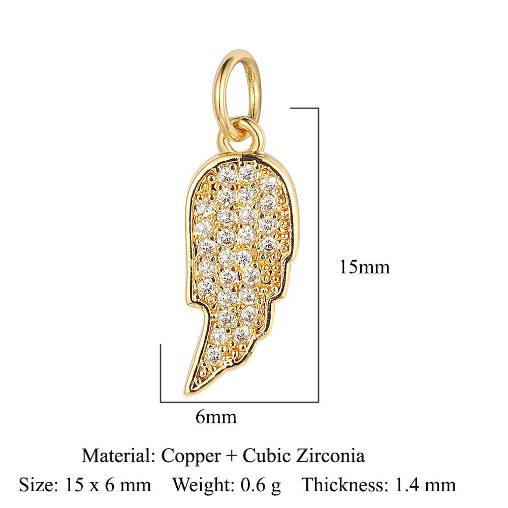 Virgin of the Cross Copper Zircon Shell Necklace Bracelet Pendant