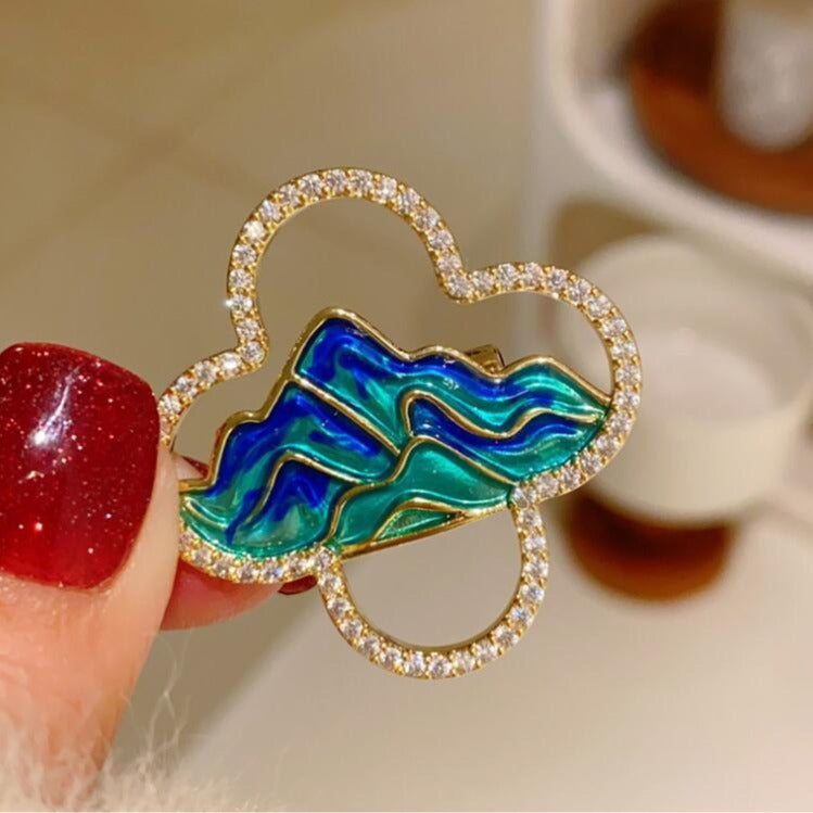 Guofeng Mountains and Rivers Brooch