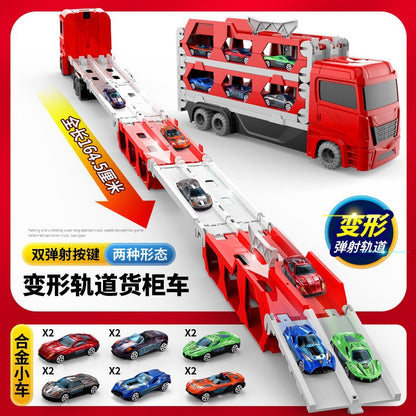 Kids Toy Car Transform Track Truck