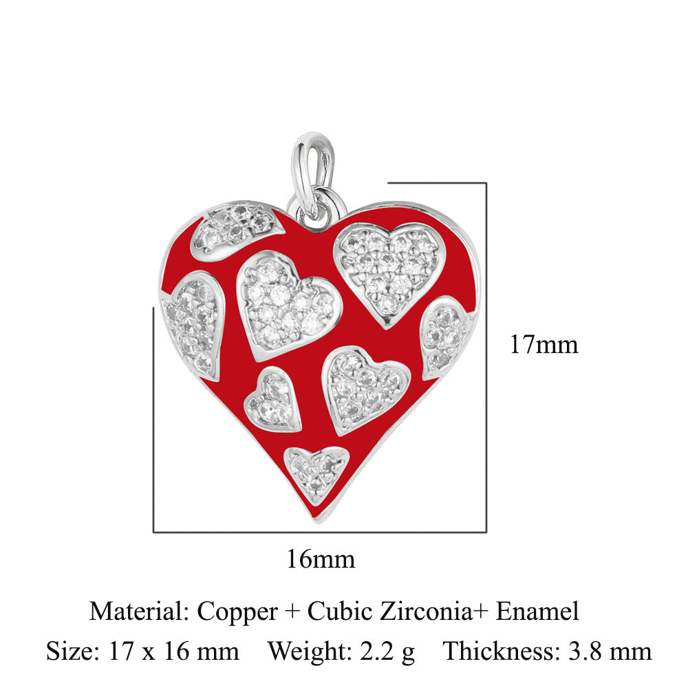 Boy Girl Butterfly Love Copper Zircon Pendant