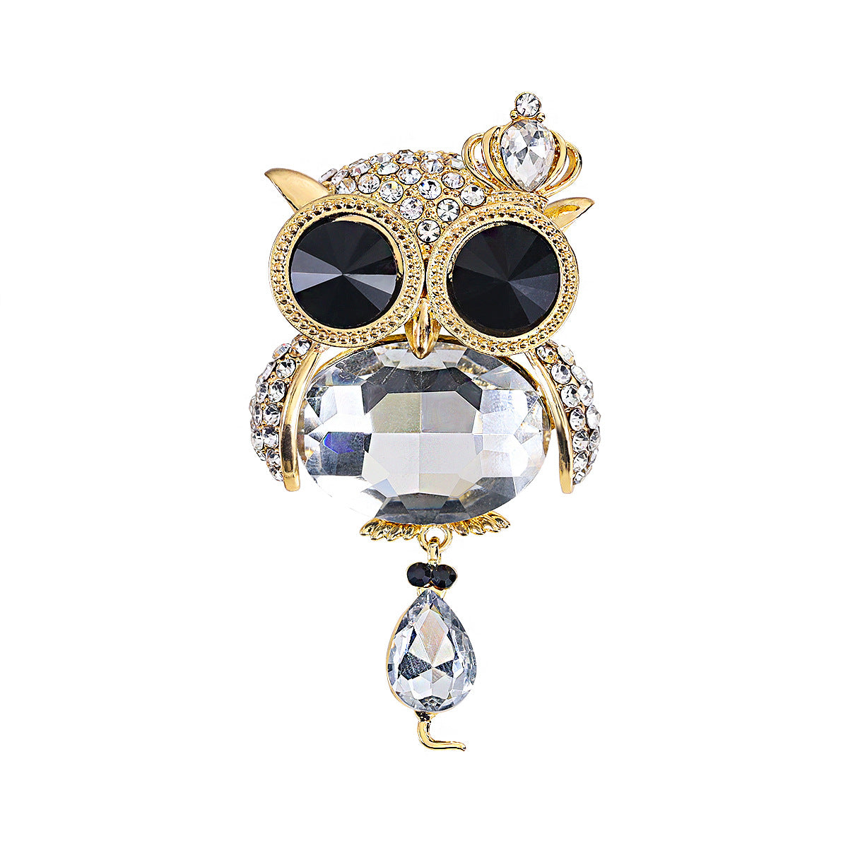 Owl and Mouse Brooch