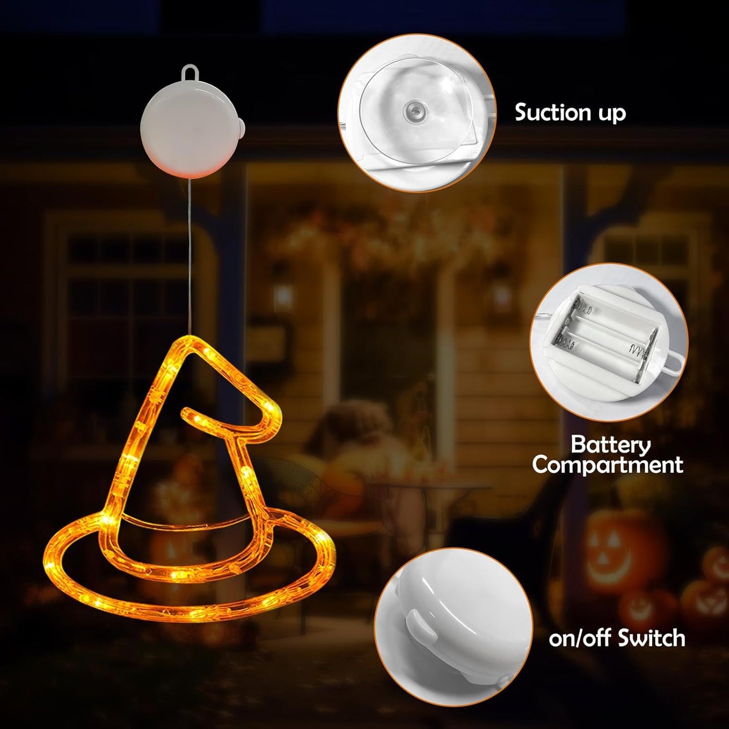 Halloween light string holiday party led lights