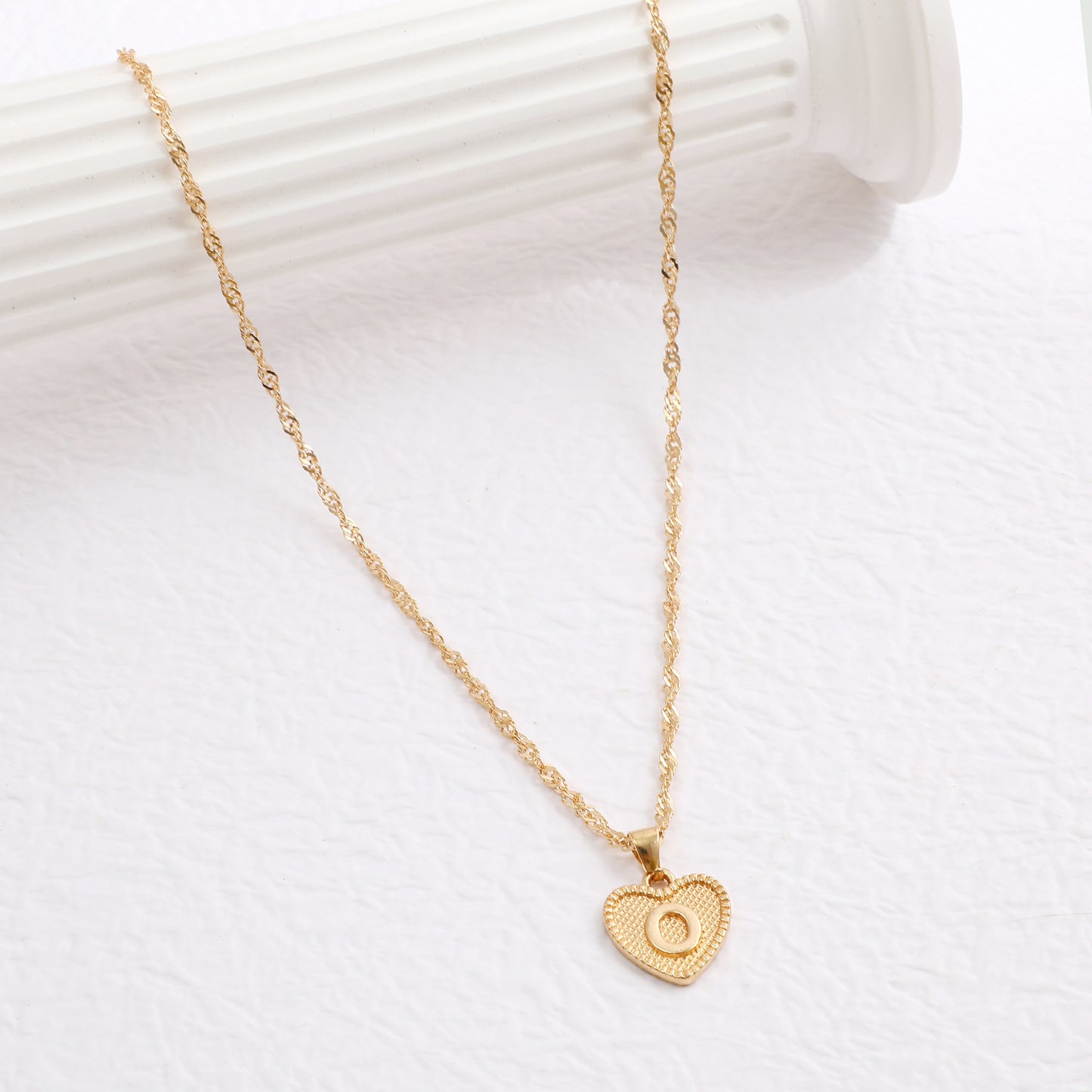 Hot selling heart letter necklace