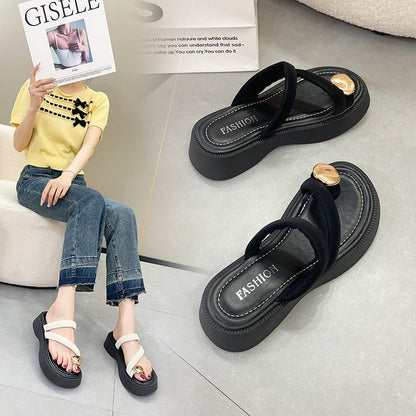 Casual beach shoes pinch cold slippers