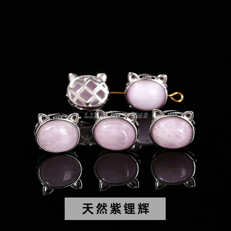 Natural stone crystal owl magic box accessories