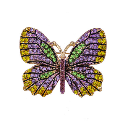 Fashion Colorful Butterfly Brooch Set