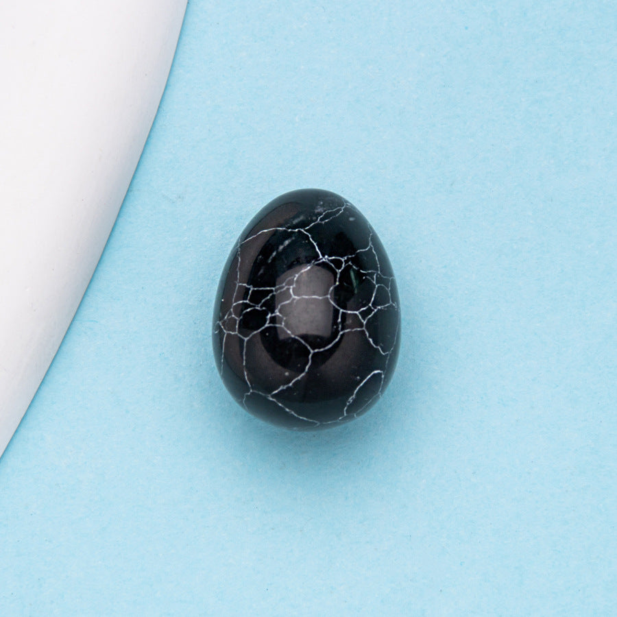 Crystal 15*20mm jade egg raw stone ornaments