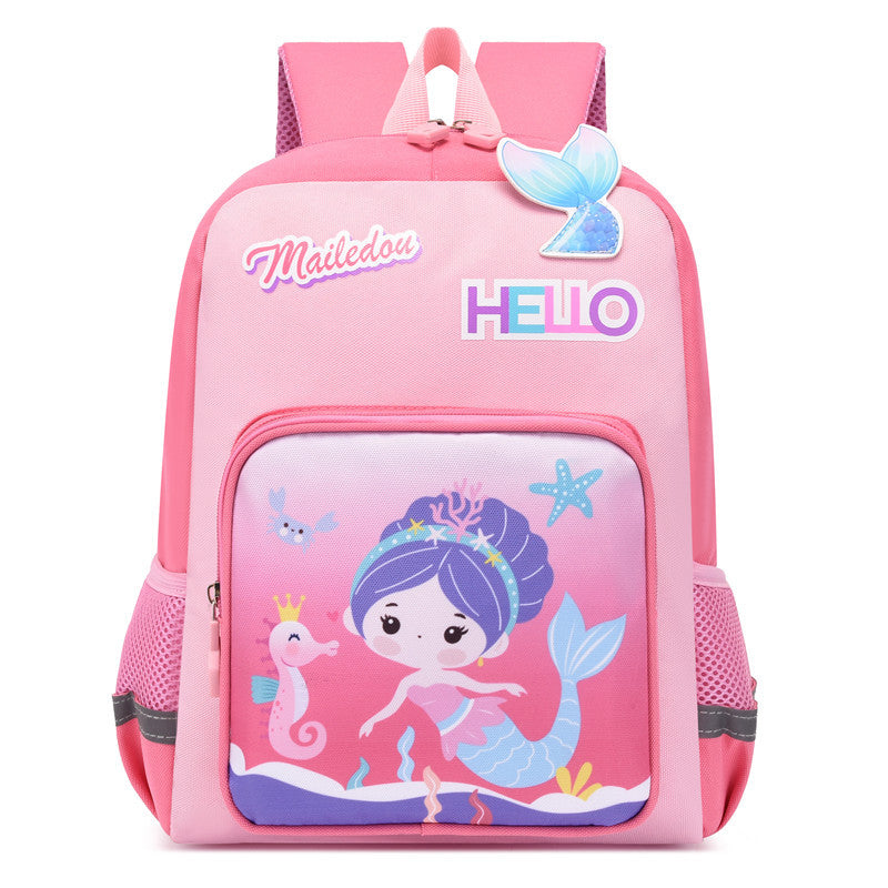 Mermaid bag boy and girl baby backpack 1-3 grade