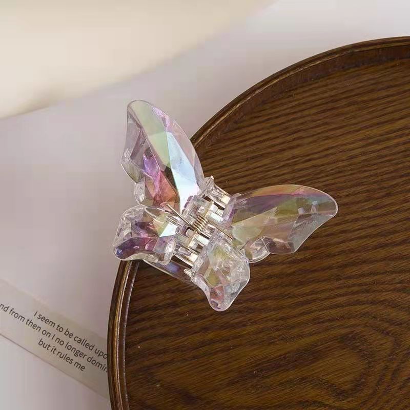 Mermaid color crystal claw clip