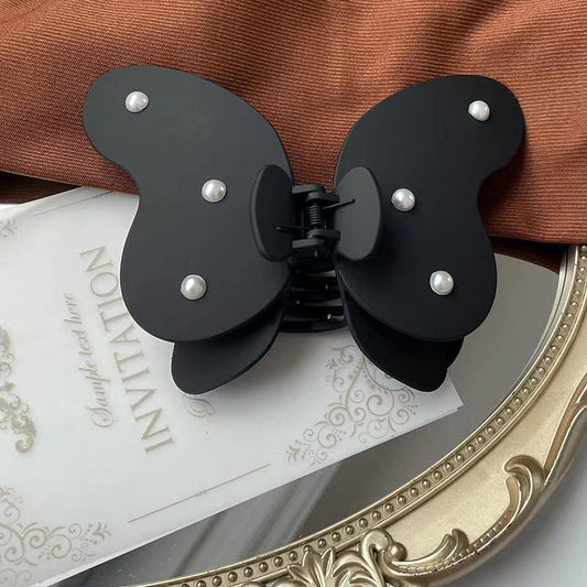 Oversized Pearl Butterfly Claw Clip Song Yanfei Style