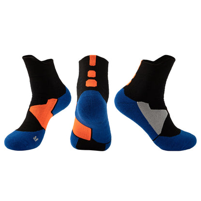 Adult Mid-Calf Basketball Socks Towel Bottom