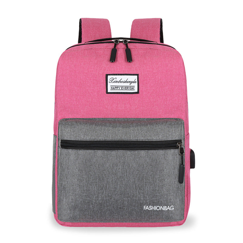 Backpack three-piece USB charging