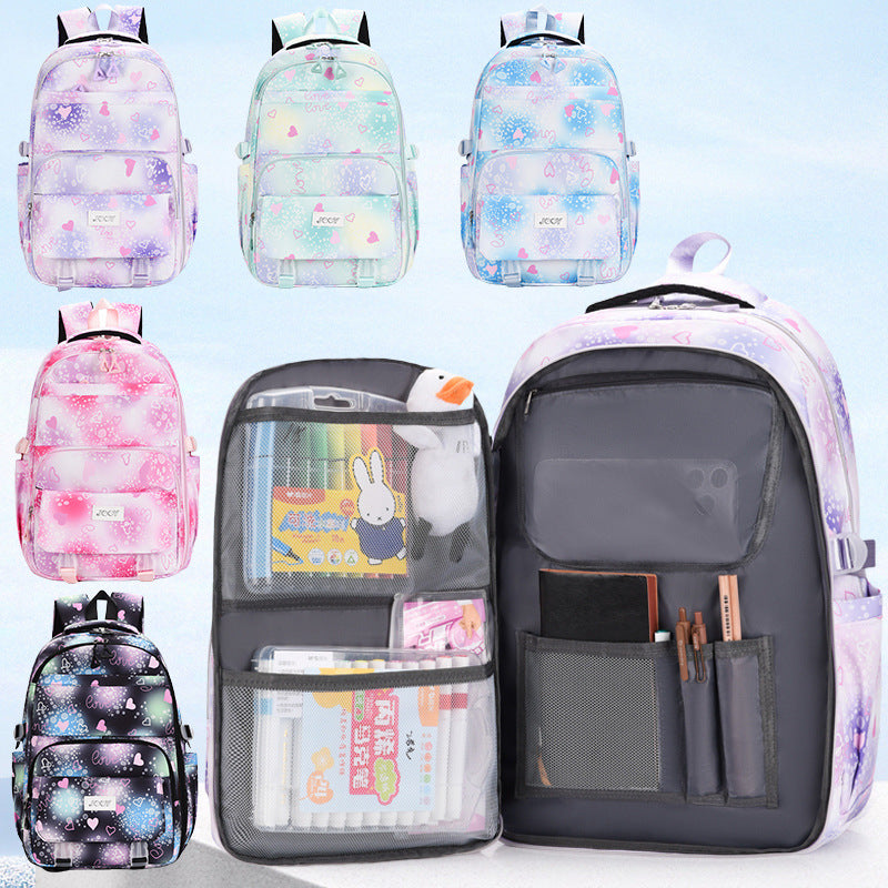 Large capacity student backpack