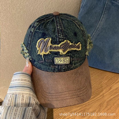 Vintage Washed Denim Cap