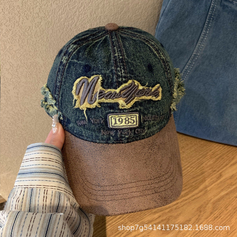 Vintage Washed Denim Cap