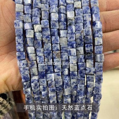 6Mm square loose bead crystal jade