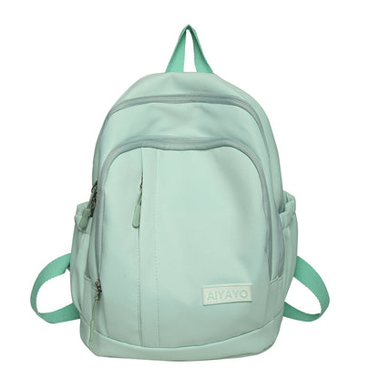 Japanese style solid color small backpack