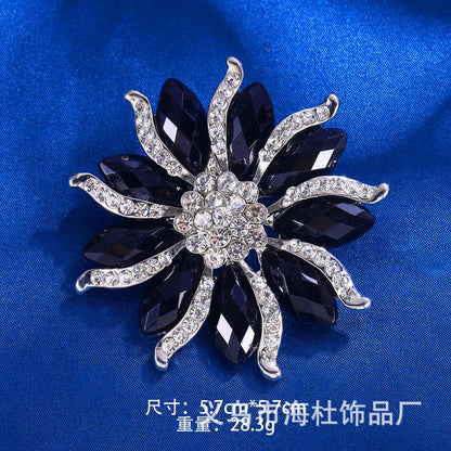 Personalized diamond brooch