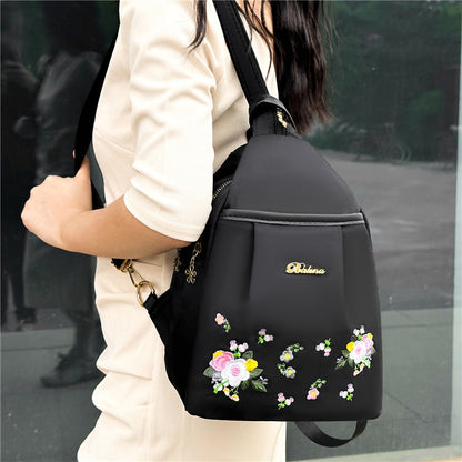 Backpack Korean version embroidered travel bag