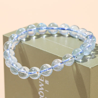 Natural blue topaz bracelet.