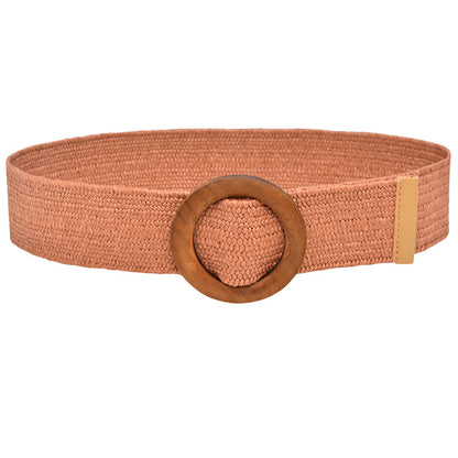 5Cm wide candy color square buckle belt female