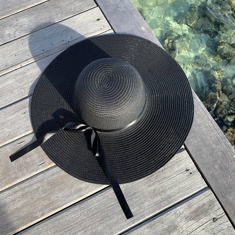 Straw Wide Brim Sun Beach Hat