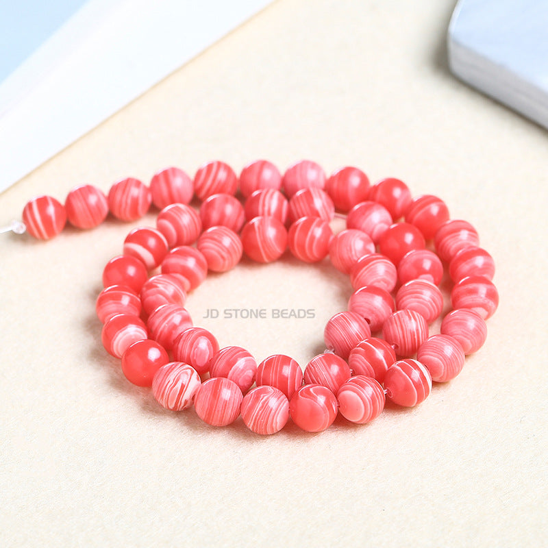 Imitation Argentine red stone loose beads round beads