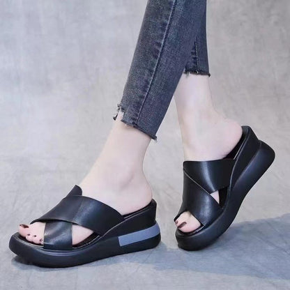 Slippers Large Size High Heel Sandals Women