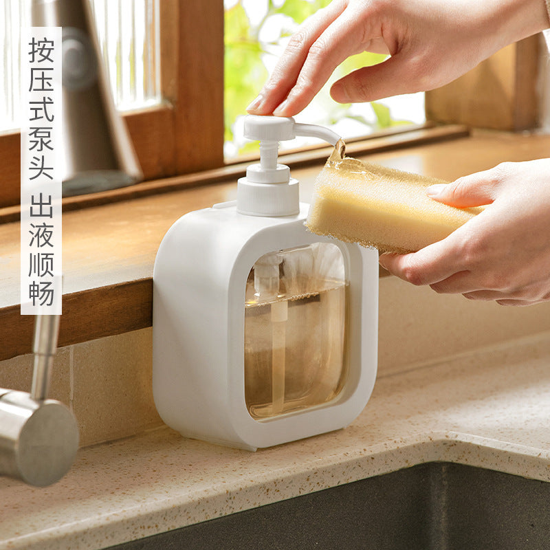 Bathroom Hand Soap Dispenser Bottle Plastic Push Bottle