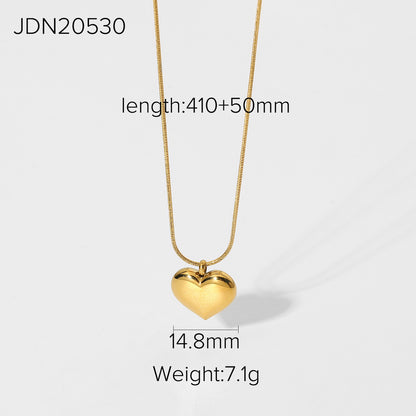 Love Heart Necklace 18K Gold