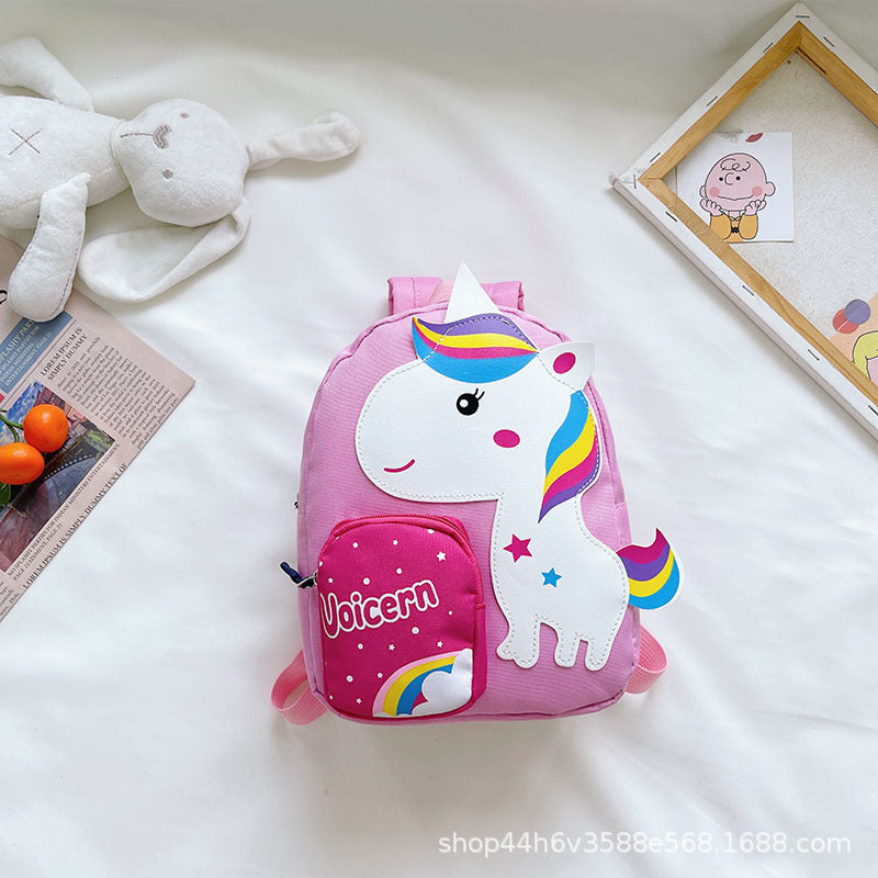 children's cute cartoon pony schoolbag